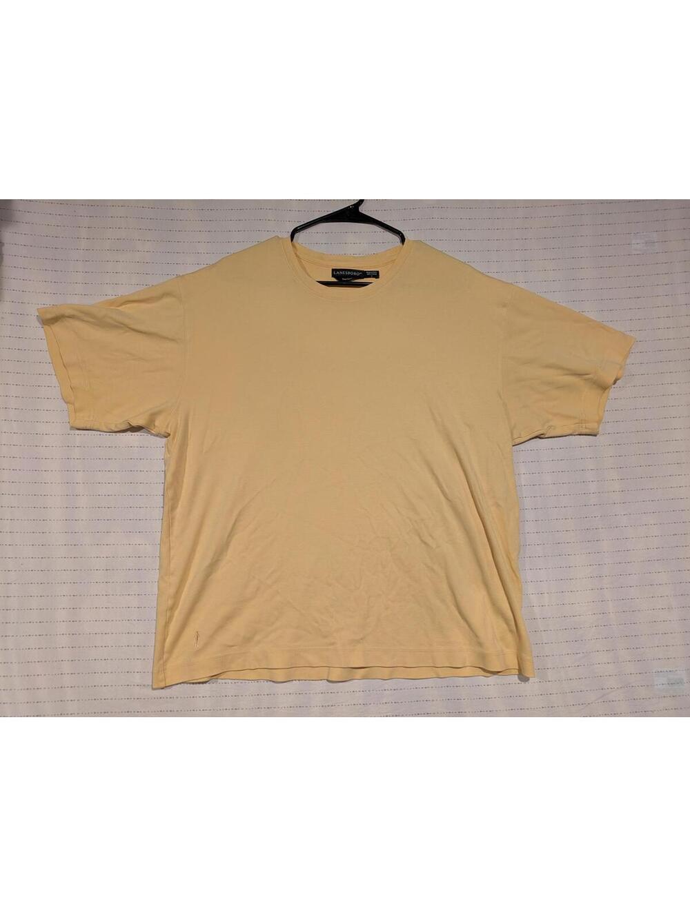 Lanesboro Casual T-Shirt - 100% Prima Cotton Mellow Yellow Mens Large